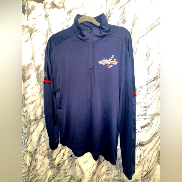 Adidas Washington Capitals NHL 1/4 Zip Pull over - Picture 1 of 9